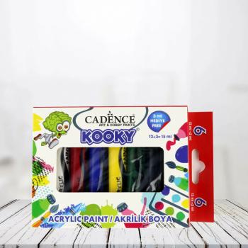 Cadence Kooky 6'lı 12ml+3ml Akrilik Boya