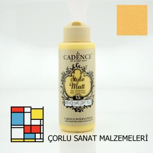 Style Mat Akrilik Boya-120ml S-9009 Açık Sarı