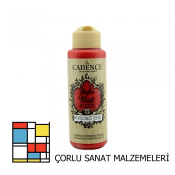 Style Mat Akrilik Boya-120ml S-9040 Ateş Kırmızı