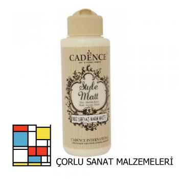 Style Mat Akrilik Boya-120ml S-9002 S. Beyaz