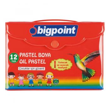 Bigpoint 12 Renk Pastel Boya Çantalı