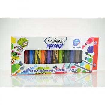 Cadence Kooky 12'lı 12ml+3ml Akrilik Boya