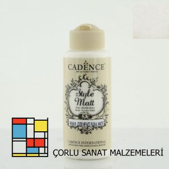 Style Mat Akrilik Boya-120ml S-9069 Çiçek Beyazı