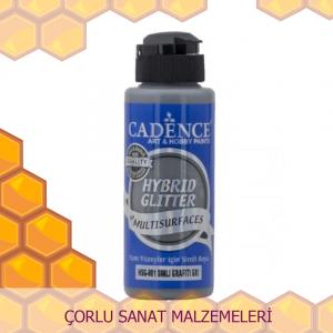 Cadence Simli Grafiti Gri Simli Boya 120ml HSG-081