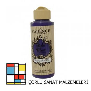 Style Mat Akrilik Boya-120ml S-9021 Koyu Mor