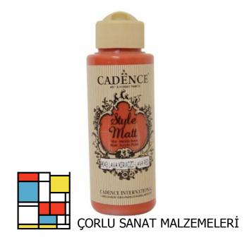 Style Mat Akrilik Boya-120ml S-9043 Lava Kırmızı