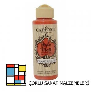 Style Mat Akrilik Boya-120ml S-9044 Kök Kırmızı