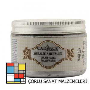 Metalik Rölyef Pasta 5910 Gümüş 150Ml