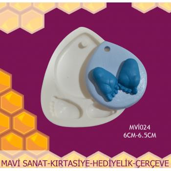 Silikon Kalıp Bebek Ayağı MVİ024