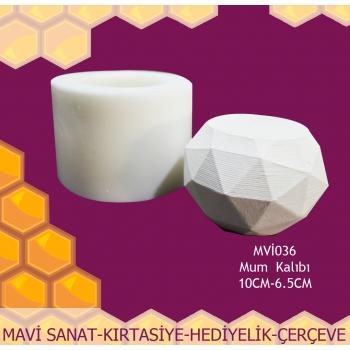 Silikon Kalıp Mum Kalıbı Geometrik MVİ036