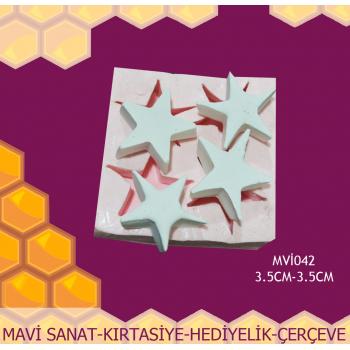 Silikon Kalıp Yıldız 4lü MVİ042