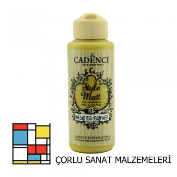 Style Mat Akrilik Boya-120ml S-9045 Sarı Yeşil