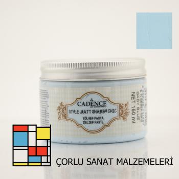 SHABBY CHIC RÖLYEF PASTA-150ml SR-10 BEBEK MAVİ