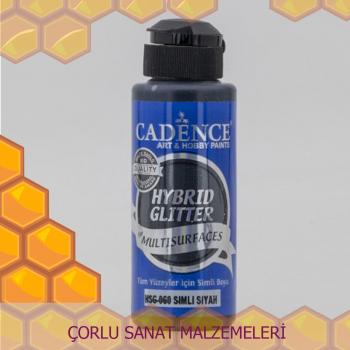 Cadence Simli Siyah Simli Boya 120ml HSG-060