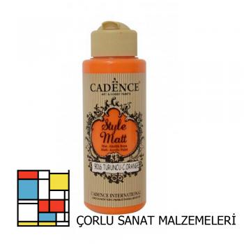 Style Mat Akrilik Boya-120ml S-9016 Turuncu